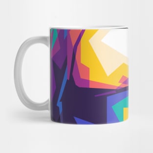 pop art lady sleeve Mug